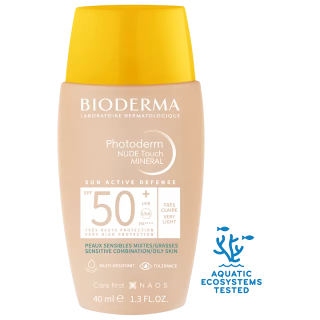 BIODERMA PHOTODERM NUDE TOUCH SPF50 VERY LIGHT 40ML